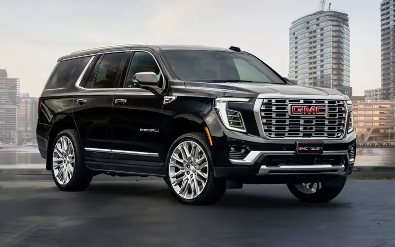 Black full-size SUV for hourly chauffeur service