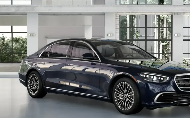 Black luxury sedan