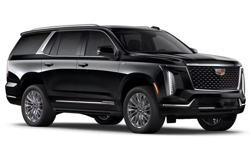 Black Cadillac Escalade executive SUV